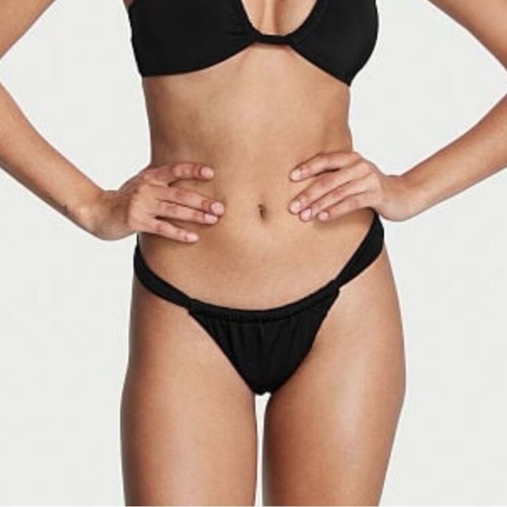 VICTORIA'S SECRET TWIST THONG BIKINI BOTTOM SZ Small